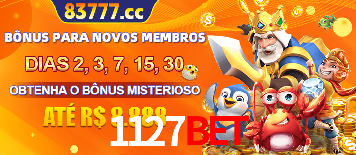 Anúncio dos benefícios para Membro VIP Sênior na plataforma 1127BET, incluindo bônus promocionais, semanais e mensais, ilustrado com o personagem Fortune Tiger.